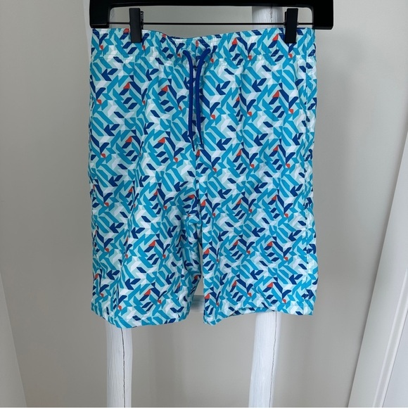 Abercrombie Kids Blue and White Board Shorts Quick-Dry Swim Size Large 14 - Picture 14 of 14
